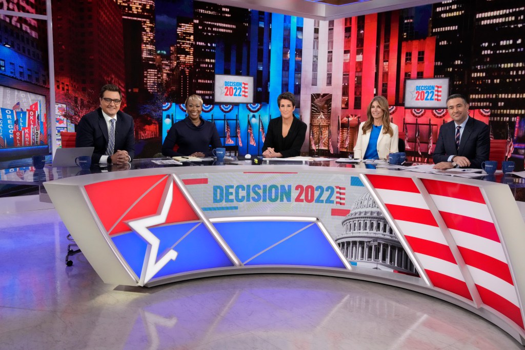 MSNBC hosts on Election Day